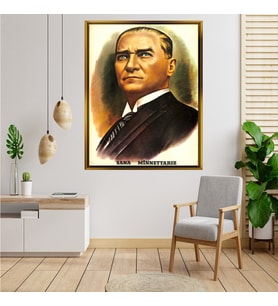 ÇERÇEVELİ ATATÜRK TABLO S393