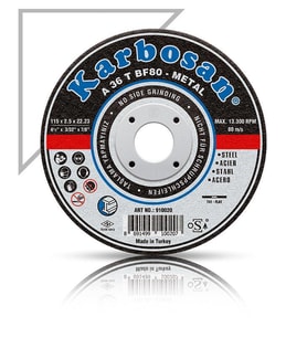 Karbosan Metal Kesici Disk 230*3.0mm (Siyah)