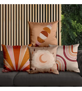 eJOYA Modern Tasarımlı 4'lü Yastık İçi Ve Kırlent Kılıfı 45cm 113818