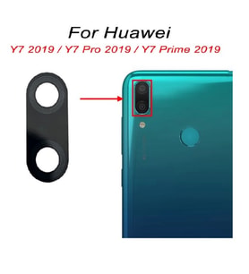 Tkgz Huawei Uyumlu Y7 2019 Arka Kamera Camı Lens Yapışkanlı