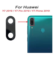 Tkgz Huawei Uyumlu Y7 2019 Arka Kamera Camı Lens Yapışkanlı