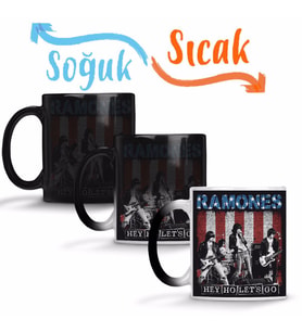 Ramones 03 Sihirli Kupa Bardak Porselen