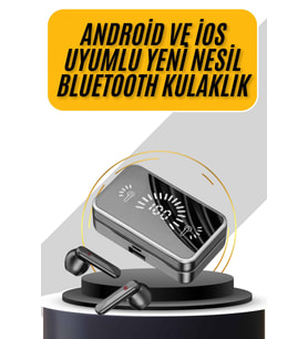 İos Android Uyumlu Bluetooth Kulaklık Kablosuz Kulaklık Yüksek Basslı