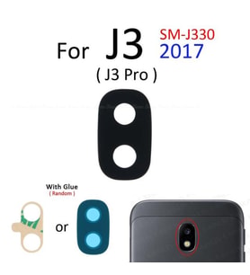 Tkgz Samsung Galaxy J330 Arka Kamera Camı Lens Yapışkanlı