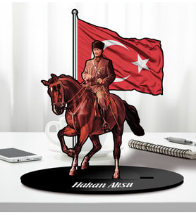 BK Gift Kişiye Özel Atatürk Tasarımlı Karikatür Biblo-1, Ev Hediyesi, Ofis Hediyesi
