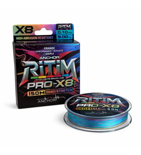 İp Örgü Misina - 8 Kat - Anchor Ritim X8 - 150mt - Ebruli - 0.10mm