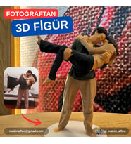 MakinaFleo Kişiye Özel Çift 3D Figürü (10 cm)