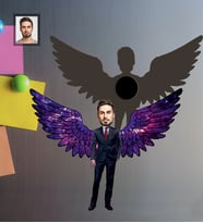 Kişiye Özel Babalar Günü Baba Karikatürlü Ahşap Magnet Model-3