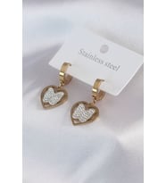316L Çelik Gold Renk Model Zirkon Taş Detay Kadın Küpe TJ-BKP7482
