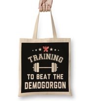 Stranger Things Training To Beat The Demogorgon Bez Çanta Uzun Saplı