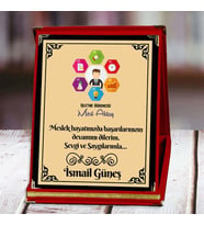 İşletme Baskılı Plaket (2. Tasarım)  Kişiye Özel (Kırmızı)