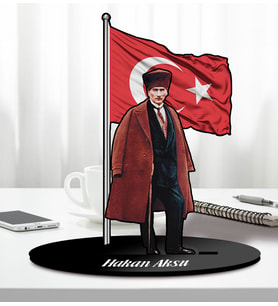 BK Gift Kişiye Özel Atatürk Tasarımlı Karikatür Biblo-2, Ev Hediyesi, Ofis Hediyesi
