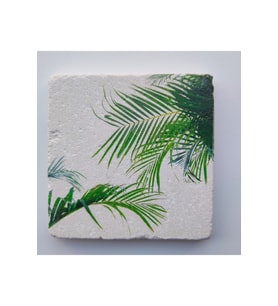 Şık Dekoratif Doğal Taş Banyo Gider Kapağı Süsü 10x10 cm