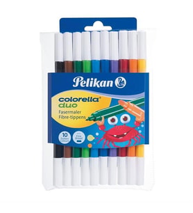 Pelikan Colorella Duo Çift Renkli Keçeli Kalem 10 Lu 973172