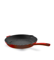 Korkmaz Casta Kırmızı Yuvarlak 28x28 cm Grill Döküm Tava A2847-1
