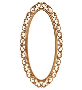 NAZE MOBİLYA *160 LIK LİLYUM OVAL AYNA