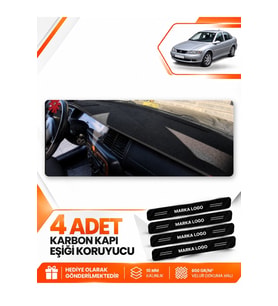 OPEL VECTRA B (1995-2001) Uyumlu Ön Torpido Koruma Kılıfı Halısı - Siyah