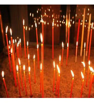 VIP 35 CM 8 PCS CHURCH RED CANDLES KIRMIZI ARINMA MUMU 8 ADET KIRMIZI İNCE MUM KIRMIZI KİLİSE MUMU
