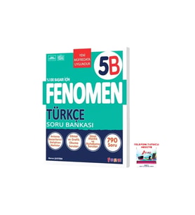 Fenomen Yayıncılık 2025-2026 5. Sınıf Türkçe Soru Bankası B Seviyesi %100 Başarı İçin Yeni Müfredat Video Çözümlü (Çok Renkli)