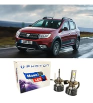 Dacia Sandero Stepway Uzun Led Xenon Far Ampulü H7 Mono Yeni Seri Beyaz 2016-2020