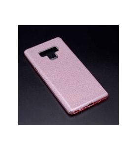 Samsung Galaxy Note 9 Uyumlu Kılıf Zore Shining Silikon (Rose Gold Altın)