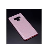 Samsung Galaxy Note 9 Uyumlu Kılıf Zore Shining Silikon (Rose Gold Altın)