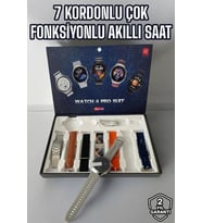 Akıllı Saat 7 Kordonlu Yeni Nesil Arama Cevaplayan Çok Fonksiyonlu