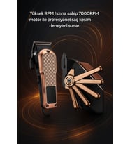 Erkek Bakım Seti 7000RPM Tıraş Makinesi Vücut Groomer LCD Şarjlı