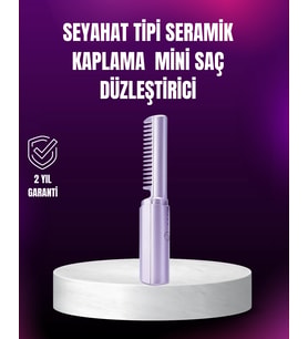 Kablosuz Usb Şarjlı Saç Düzleştirici Tarak – Seyahat Boy
