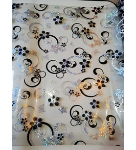 ŞEFFAF MASA ÖRTÜSÜ 1,7 mm 80 cm x 180 cm Kalın DESENLİ Pvc Kaymaz Masa Örtüsü Koruyucu 80 CM X 180 CM