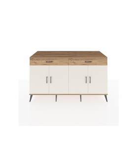 Kronos Konsol 4 Raflı 2 Çekmeceli 4 Kapaklı 176x59x99 Çam-Aytaşı/Çam