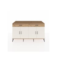 Kronos Konsol 4 Raflı 2 Çekmeceli 4 Kapaklı 176x59x99 Çam-Aytaşı/Çam