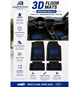 MG MG6 Premium 3D Kauçuk Paspas Joker Mavi