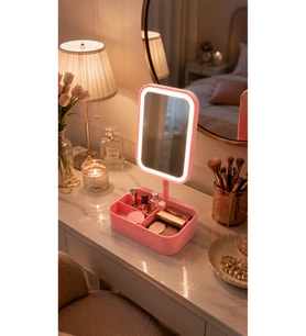 Led Işıklı Makyaj Aynası ve Takı Organizer, Şık ve Fonksiyonel Design