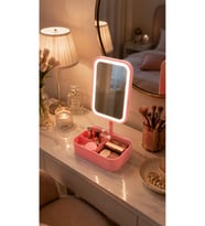 Led Işıklı Makyaj Aynası ve Takı Organizer, Şık ve Fonksiyonel Design