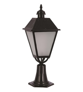 AVONNI BSU-68022-BSY-OP Siyah Boyalı Dış Mekan Aydınlatma E27 Aluminyum Döküm Dip Cam 35cm