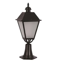 AVONNI BSU-68022-BSY-OP Siyah Boyalı Dış Mekan Aydınlatma E27 Aluminyum Döküm Dip Cam 35cm