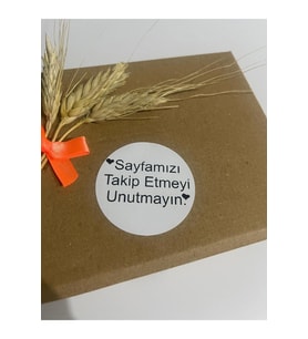 Sayfamızı Takip Etmeyi Unutmayın Siyah Yazı Yuvarlak Yapışkanlı Etiket 4x4 cm 120 adet