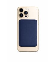 Lunex Premium Süet Magsafe Kartlık Navy Eclipse iPhone 16