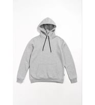 Erkek Uzun Kol Kapşonlu Basic Sweatshirt Hoodie - Gri