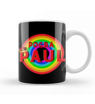 Paul Pogba   Vintage Retro Rainbow Style Kupa Bardak Porselen