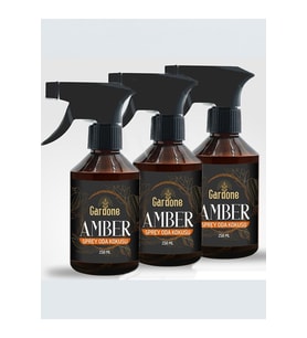 Amber Oda Ve Çamaşır Spreyi Oda Parfümü Koku Giderici 250 ml 3 Adet