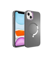 Apple iPhone 14 Uyumlu Kılıf M-safe Wireless Şarj Özellikli Zore Stil Kapak (Siyah)