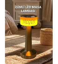 Kişiye Özel İsimli Masa Lambası Şarjlı, sevgiliye hediye. doğum günü hediyesi, yılbaşı hediyesi, yıldönümü hediyesi, arkadaşa hediye