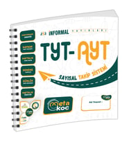 2024 YKS-TYT-AYT İnformal Yayınları Meta Koç SAYISAL Öğrenci Takip Sistemi (Spir (Beyaz)
