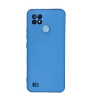 Realme C21 Kılıf Nano İçi Kadife Silikon - Mavi