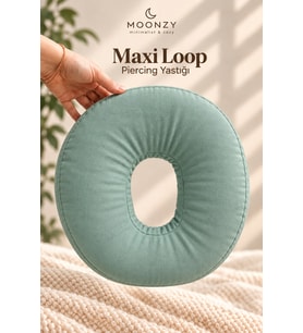 Maxi Loop Piercing Yastığı 30 cm Çap Turkuaz