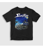 Presmono Unisex Çocuk Siyah Poets And Madmen Savatage T-Shirt 550728tt