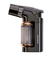 Parmida Tek Torch Pürmüz Gümüş Masa Tipi Metal Puro Çakmağı