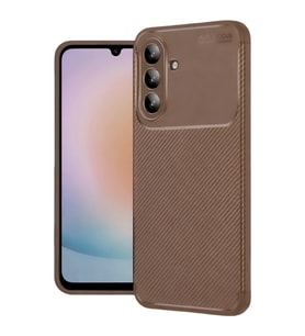 A57 5G Auto Focus Karbon Kapak - Kahverengi